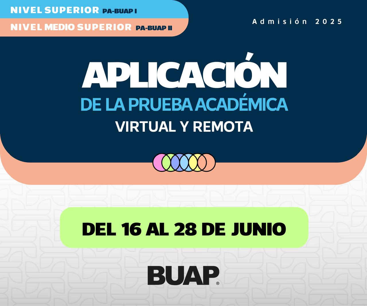 BUAP Admisión 2025 - Aplicación Prueba