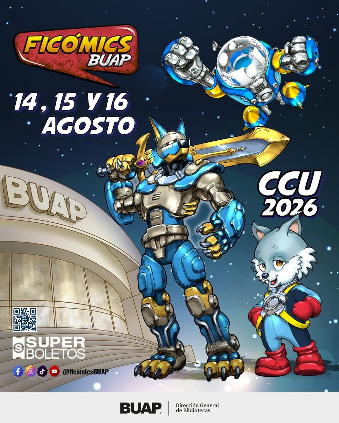 FICOMICS BUAP 2026 29 junio FICOMICS BUAP 2026