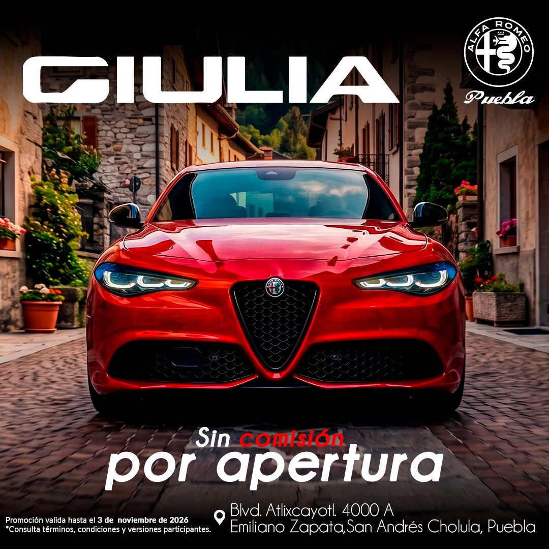Alfa Romeo Giulia Sin Comisión por Apertura octubre 2026